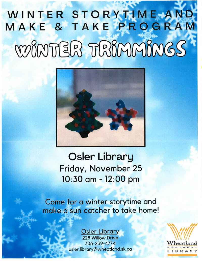 Winter Story Time, Make & Take Sun Catcher
